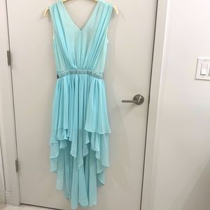 Mint asymmetrical fairy gala dress prom dress gown
